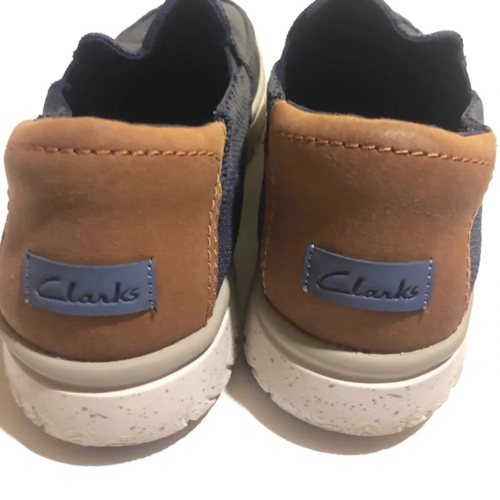 Clarks Men's RelaxLite Step Loafers Navy Sz 11